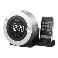 Sony ICFCD3iP CD Clock Radio for iPod and iPhone (Silver)