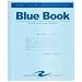 Examination blue book, wide rule with margins, 8-1/2 x 7, 8 sheets/16 pages - Same Day Shipping (orders by 3 pm), Next Day Delivery (in most cases)