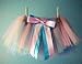 The Hair Bow Company Girl Rainbow Tulle Tutu Skirt for 0-4 Years (Bright and Pastel!)