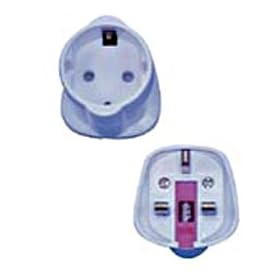 UK Visitor Adaptor (Schuko Socket to UK 3-Pin Plug)