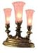 Meyda Tiffany 3 Light Mantelabra Pink 11924