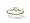 14K Yellow Gold Genuine Heart Opal and Diamond Ring - Size 4