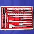 17 SDS Plus HAMMER DRILL BIT CHISEL Set CONCRETE