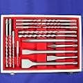 17 SDS Plus HAMMER DRILL BIT CHISEL Set CONCRETE