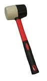 Eigenschaften bauCompany24  / 2-KOMPONENTEN-GUMMIHAMMER mit Fiberglasstiel, 60mm, ca. 450 gr