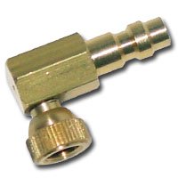Star Products (STA74853) Small Schrader Right Angle Adapter w/ Quick Coupler Plug