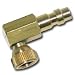 Tools & Hardware : Small Schrader Right Angle Adapter w/ Quick Coupler Plug