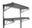Storelogic 2HGD8 Wall Shelving, H 34, W 24, D 14, Chrome