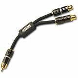 Impact Acoustics SonicWave - Audio cable - RCA (M) - RCA (F) - 6 in - triple shielded coaxial - charcoal