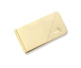 Gold Plated Money Clip w Diamond