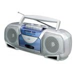 COBY CX244 Portable Stereo Radio & Cassette Recorder