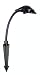 Black Starfish Hat Flood Light w 12 in. Flex Arm