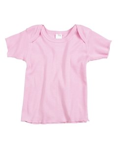 Cotton Infant 1 X 1 Rib Lap Shoulder T-Shirt
