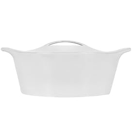CorningWare Creations 2-1 2-Quart Covered Round Casserole Dish, White Diamond by CorningWare