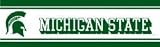 Michigan State Spartans NCAA Licensed 5 1/4 H x 15' L Wall Border