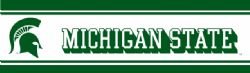 Michigan State Spartans NCAA Licensed 5 1/4 H x 15' L Wall Border