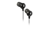 JVC HAFR36B Marshmallow Inner Ear Headphones with Microphone and Remote (Black)