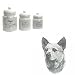 Australian Cattle Dog Canister Set, Porcelain by Rosalinde