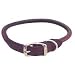 Circle T Rolled Leather Collar in Mahogany
