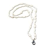 Advantus 75448 Decorative Lanyard ID Badge Holder with Snap Hook, 34 Long, Pearl