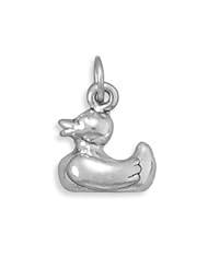 Sterling Silver Rubber Duck Charm