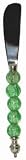 Decorative Spreader with Mint Green Glass Handles Set / 4