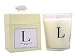  : Archipelago Monograms Soy Candles L - Lemon Verbena & Lavender Soy Candle