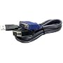 TRENDnet 10ft USB/VGA KVM cable (3.1m) (male to male)