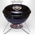 Weber Smokey Joe Silver Compact Grill - Black