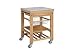 Kitchen & Housewares : Linon Bamboo Kitchen Cart 36.6-in.