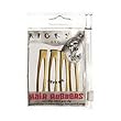 Ricky's Hair Rubbers Snap Clips 2" Gold