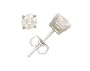 1/4 ct.tw Round Diamond Solitaire Earrings in 14 kt. White Gold (I-J/I1-I2)