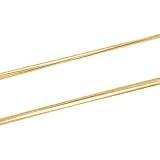 14K Yellow Gold Solid Five Strand Spiral Chain - 17 inches
