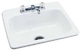 Eljer #212-1084-00 25x22x8WHT CI KitchSink