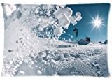 Amxstore Cotton Polyester Decorative Throw Pillow Cover Cushion Case Pillow Case snowboard freestyle Switzerland