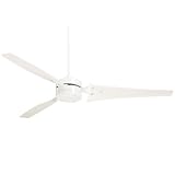 Emerson Fans CF765WW 60 Loft Contemporary Energy Star Outdoor White Ceiling Fan w/ Wall Ctrl