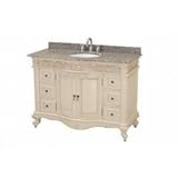 Pegasus PEGFH-9016-48-WT Estates 48?Ç¥ Vanity Combo with Granite Vanity Top & Undermount Sink, Antique Pegasus PEGFH-9016-48-WT Estates 48?Ç¥ Vanity Combo with Granite Vanity Top & Undermount Sink, Antique