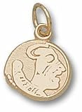 Florida State Seminoles 3/8 Seminole Head Charm - 10KT Gold Jewelry