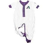Infant Clothing - Arizona Diamondbacks Uniform Coverall