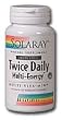 Twice Daily Multi Energy Iron-Free By Solaray - 120 Capsules