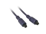 CABLES TO GO 1m Velocity Toslink Digital Audio Cable Low-Loss MPPA Core Ensures Low Distortion