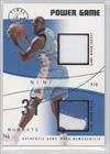 2003-04 Flair Final Edition Power Game Jersey and Patch Platinum #N - Nene/43