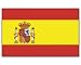 Stock-Flagge 30 x 45 : Spanien mit Wappen