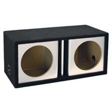 Atrend 12in Dual Vented Brushed Aluminum Empty Enclosure 1.93 SQ.FT. - Atrend 12DVR