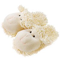 Aroma Home Fuzzy Friends Slippers - Lamb