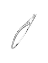 Journey Diamond Bracelet 14K White Gold 3/4 Ct Tw Journey Diamond Bracelet