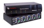 Avocent 4-Port Cybex Switchview KVM 1user PS2/ser for PC with o Cables
