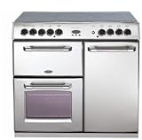 90cm Electric Range Cooker Black / Chrome (Kensington90E_BK)