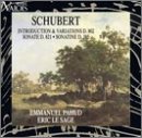 Schubert: Introduction & Variation D. 802; Sonate D. 821; Sonatine D. 385