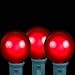 Novelty Lights 25 Pack G40 Red Outdoor Globe Bulbs, Light Bulbs Glass Incandescent Bulbs with 3000 Hour Lifespan, Globe String Lights Replacement Bulbs